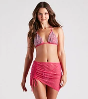 Glam Energy Rhinestone Mesh Cover-Up