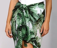 Palm Paradise Wrap Cover Up
