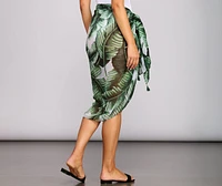 Palm Paradise Wrap Cover Up