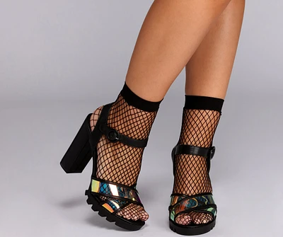 All Caught Up Fishnet Socks