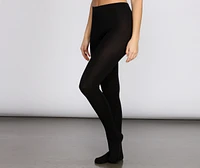 Fleece Lined Tights Set Of Two