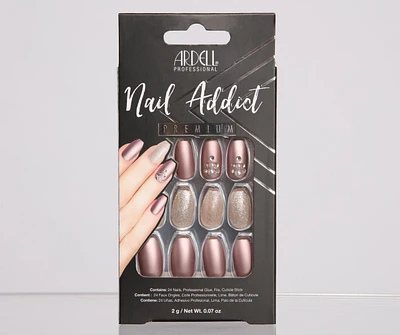 Ardell Nail Addict Pearl and Glitter Press On Nails