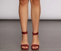 Strut Style Block Heels