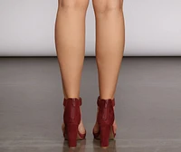 Strut Style Block Heels