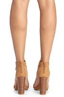 Braided Strap Block Heels