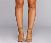 Perforated Perfection Low Block Heels