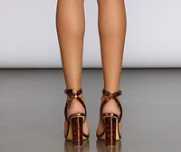 On Trend Resin Block Heels