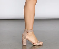 She's Extra Rhinestone Heels