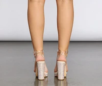 Extra Glam Rhinestone Platform Heels
