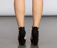 Buckle Up Baby Platform Heels