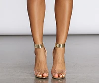 24 Karat State Of Mind Chrome Heels