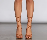 Check You Out Square Toe Heels