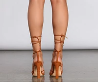 Check You Out Square Toe Heels