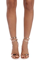 Double Strap Rhinestone Heels