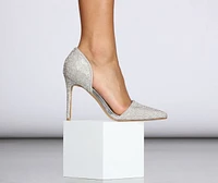 Rhinestone Pointed Toe Pumps