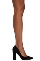 Glen Plaid Pointed Toe Pumps