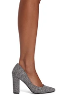 Glen Plaid Pointed Toe Pumps