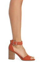 Buckle Up Stacked Heels