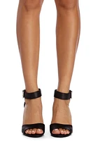Buckle Up Stacked Heels
