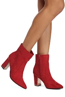 Dreaming Faux Suede Booties