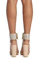 Rhinestone Queen Block Heels