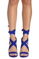Wrapped Classy Faux Suede Heels