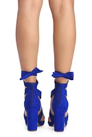 Wrapped Classy Faux Suede Heels