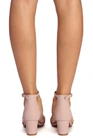 Get Low Strap Block Heels