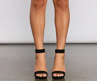 Strut Style Block Heels