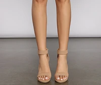 Strut Style Block Heels