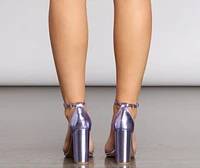 That's Hot Metallic Block Heels