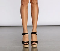 On Another Level Nubuck Espadrille Block Heels