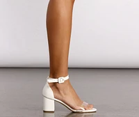 The Clear Block Heels