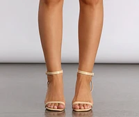 Having A Moment Square Toe Shiny Heels