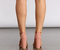 Summertime Fine Mauve Faux Nubuck Heels