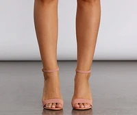 Summertime Fine Mauve Faux Nubuck Heels