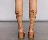 Wrapped Style Block Heel