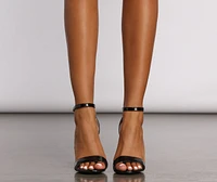 Essential Faux Patent Leather Block Heels