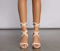 Lace Up Glamour Block Heel