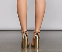 Rhinestones Are Forever Faux Suede Heels