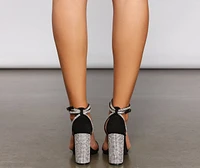 Caught The Spotlight Rhinestone Heels