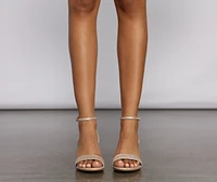 Glow Baby Glitter Low Block Heels