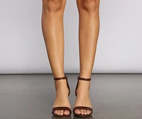 Elevated Style Faux Leather Block Heel