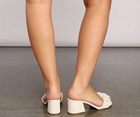 Classic Sophistication Faux Leather Mules