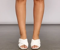 Sleek Style Square Toe Mules