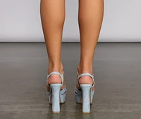 Raise The Bar Faux Suede Platform Heels