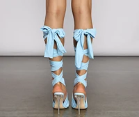 VIP Diva Lace-Up Stiletto Heels