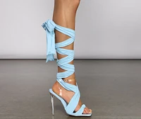 VIP Diva Lace-Up Stiletto Heels