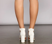 Band It Up Block Heels