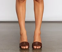 So Sleek Quilted Square Toe Mules
